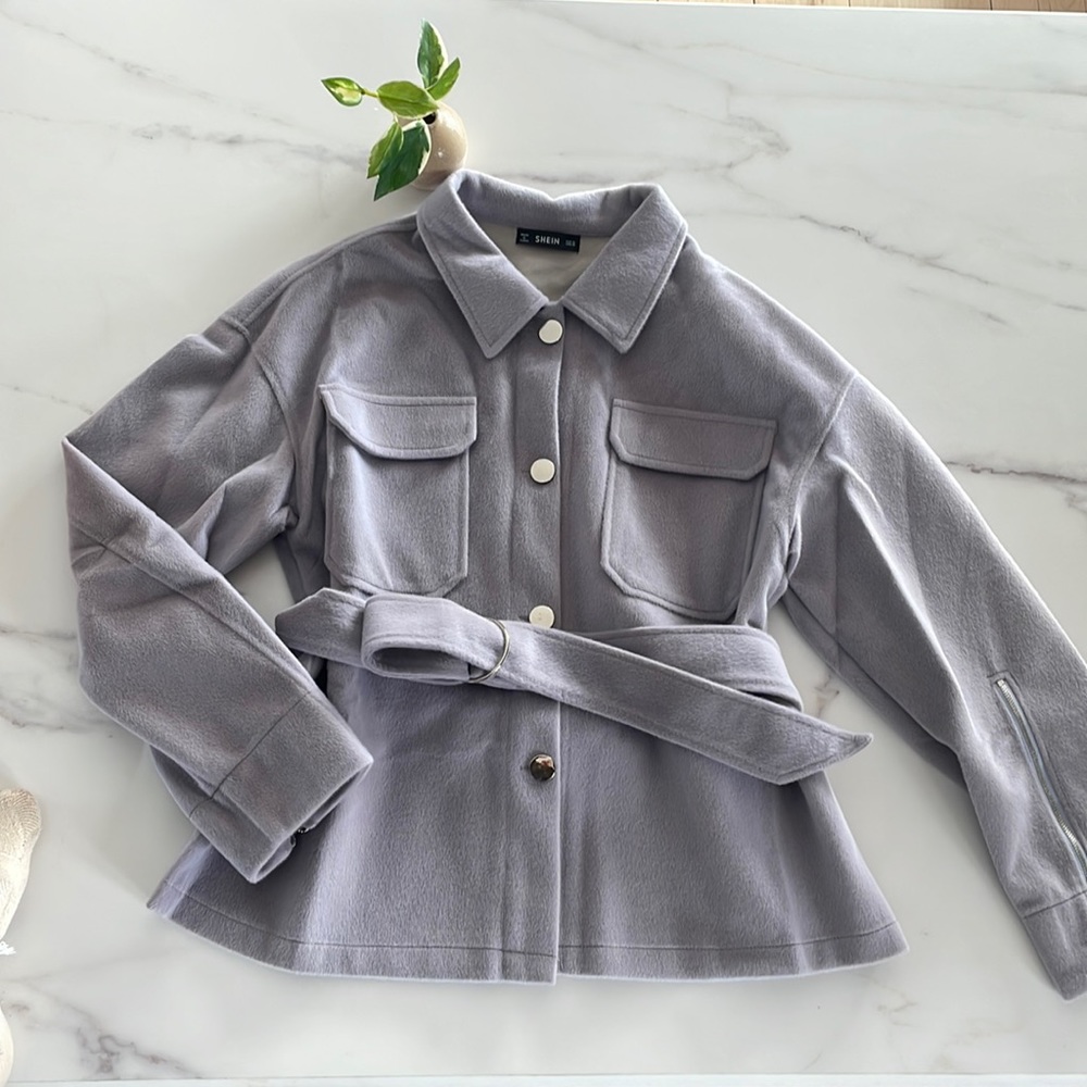 NEW Shein Belted Jacket Coat